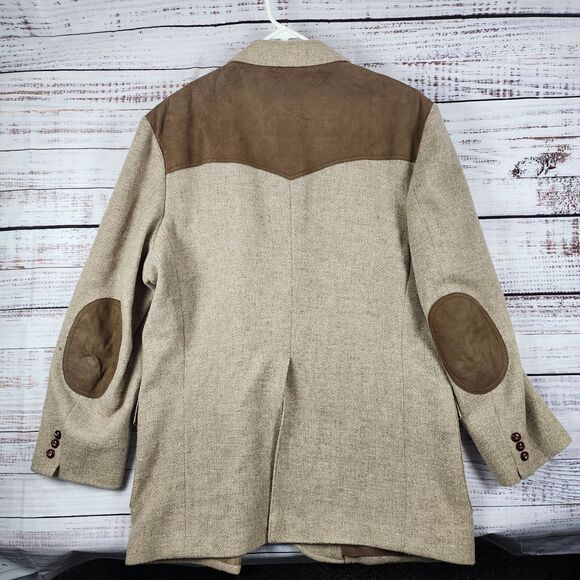 Pendleton Tan and Brown Sport Coat Blazer - Picture 2 of 8